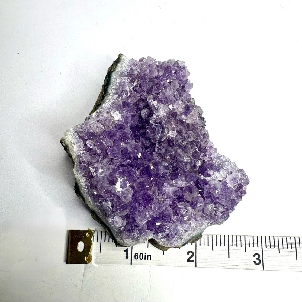 Amethyst Druzy Cluster Crystal with Properties